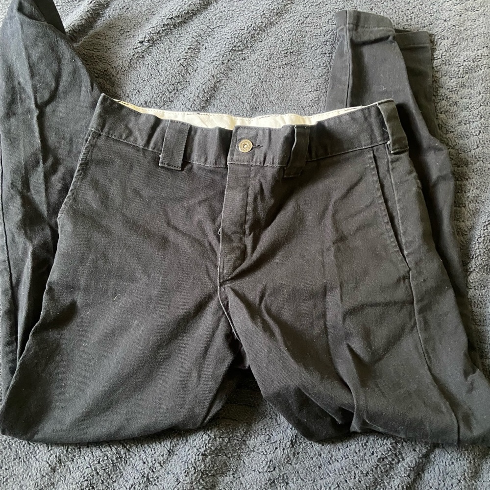 black dickies . slim skinny